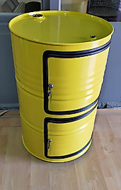 Metal Kapaklı Dolap Sarı