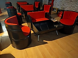 Varil Koltuk Takımı Yatay Sehpa