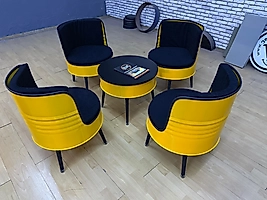 Varil Koltuk Bella 4 Koltuk 1 Sehpa