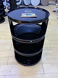 Dekoratif Metal Stand Siyah