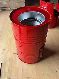 Varil Lavabo Kırmızı